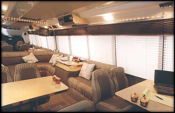 18 Passenger Deluxe Limo & Luxury Van interior view